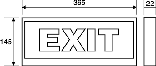 Thông số kỹ thuật Đèn Exit chỉ dẫn Paragon PEXF23SC (NEW)