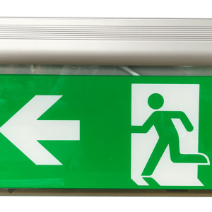 Đèn Exit kính trong Lilang 2 mặt có chỉ hướng XF-BLZD-2LREI 3WB