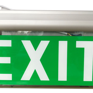 Đèn Exit kính trong Lilang 2 mặt không chỉ hướng XF-BLZD-2LREI 3WB