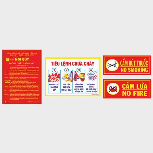 Bộ nội quy tiêu lệnh 4 mảnh Kentom
