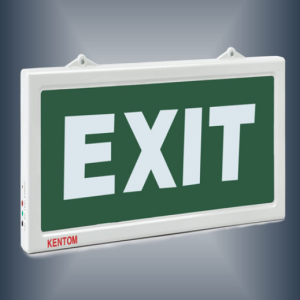 Đèn exit KENTOM 1 mặt không chỉ hướng