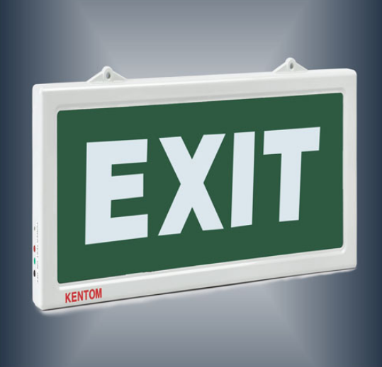 Đèn exit KENTOM 1 mặt không chỉ hướng