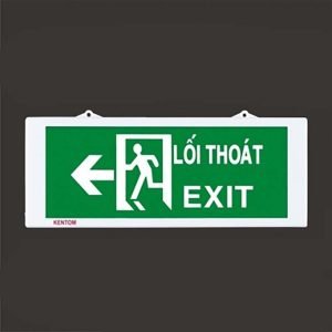 Đèn exit KENTOM  2 mặt chỉ hướng
