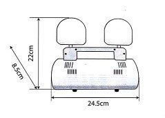 Đèn sự cố sạc khẩn cấp KENTOM KT-2200EL - Ảnh 2