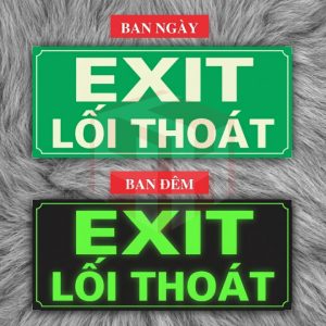 Biển Exit lối thoát mẫu 1