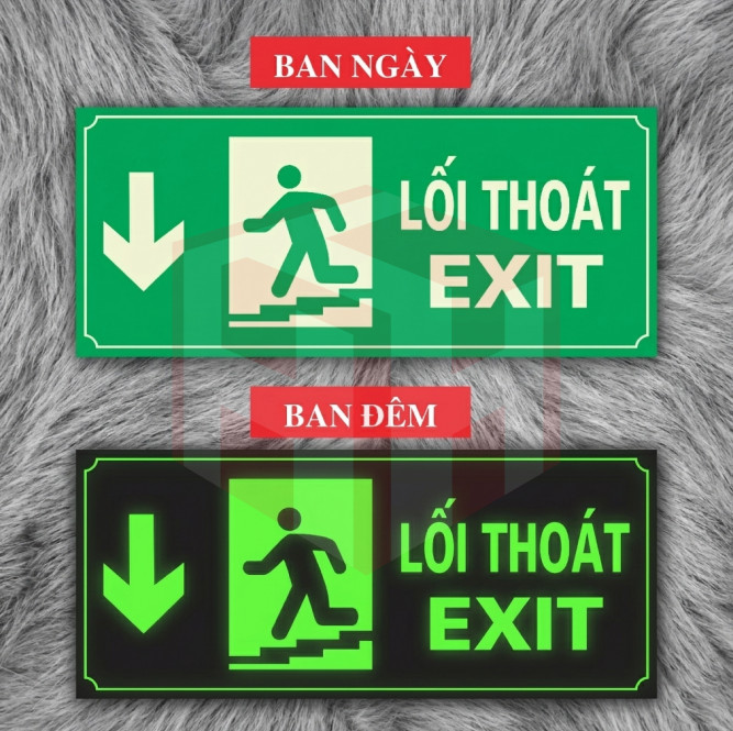 Biển Exit lối thoát mẫu 3