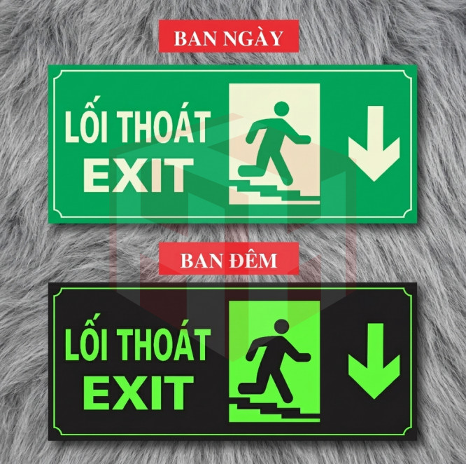 Biển Exit lối thoát mẫu 4