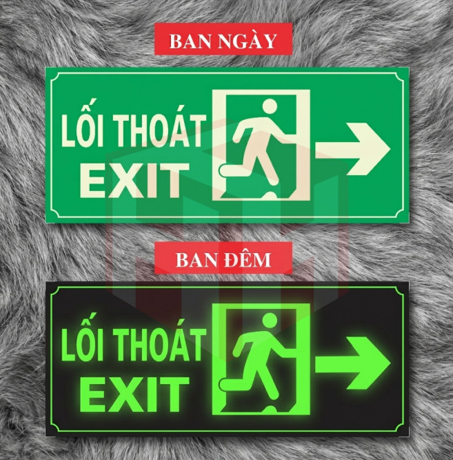 Biển Exit lối thoát mẫu 8